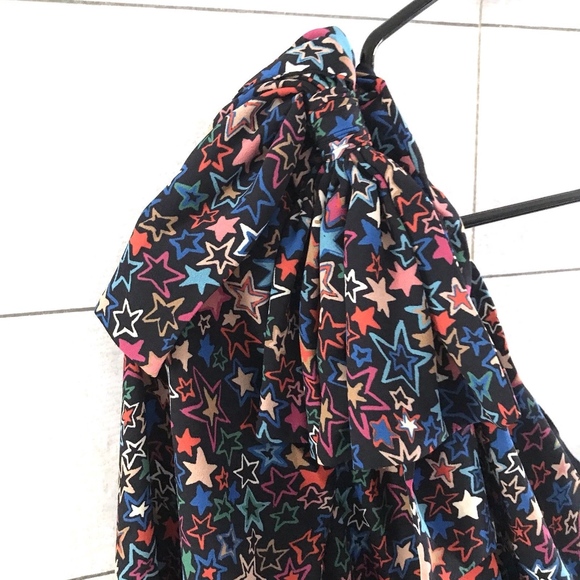 J.Crew Black Kaleidoscope Star One Shoulder Dress - Picture 4 of 8